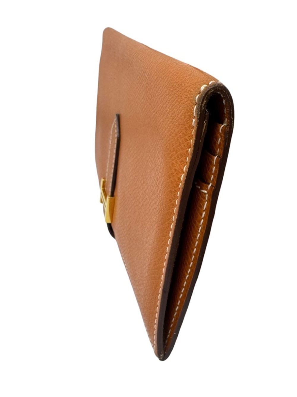 ✨🛍️ Hermes Brown Epsom Leather Bearn Wallet - Picture 2 of 7